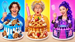 ME VS GRANDMA VS RUMI COOKING CHALLENGE! 🍳🔥 Ultimate Food Challenge By 123 GO!