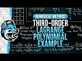 Third Order Lagrange Polynomial Example Numerical Methods
