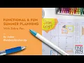 Functional and Fun Summer Planning with AmberPlansHerDay Zebra Pen