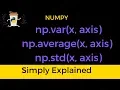 Numpy Average Along Axis Simple Tutorial