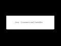 APP Advanced Programming Practice Java - Constants and Variables