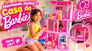 MONTAMOS A ENORME CASA DA BARBIE! 😱🩷 FICOU INCRÍVEL!