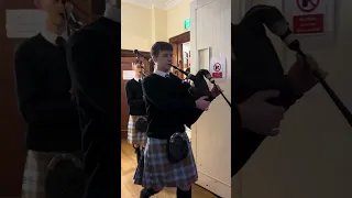 Falkirk Schools Pipe Band Playing At The Tinsel Ball 2025 