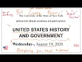 AUGUST 2026 Ultimate United States History and Government Regents Review Full Course Review