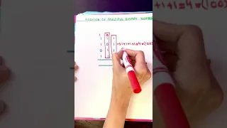 Adding Multiple Binary Numbers
