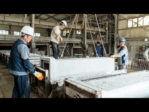 Download MP3 Process of Making Precast Concrete Drain. U-Drain Mass Production in Korea