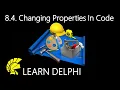 Learn Delphi Programming Unit 8 4 Changing Properties In Delphi Code