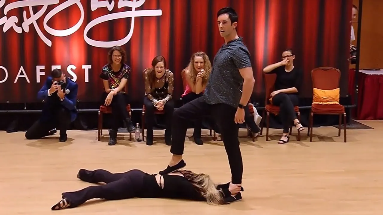 Jordan Frisbee & Tatiana Mollmann "Gravity" - Pro Jack & Jill - Budafest 2018 - West Coast Swing