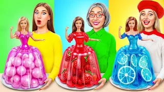 أنا مقابل جدتي في تحدي تحضير الطعام حلو المذاق مطبخ المأجورون Jelly DO Challenge 