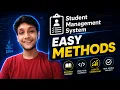 Java Student Management System Mini Project Full Tutorial Entire Skill Easy Methods