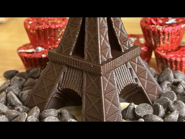 Eiffel Tower for Chocolate Printing.stl video thumbnail