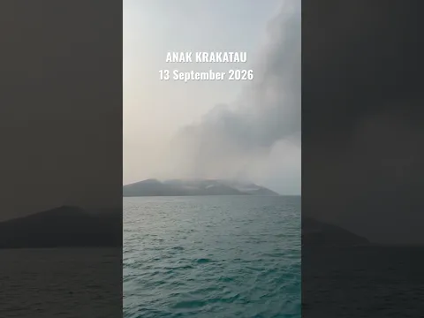 Gunung Anak Krakatau Terkini 13 september 2026 #krakatau
