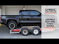 Loading a 2024-2026 Toyota Tacoma Onto a U-Haul Car Hauler