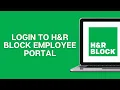 How To Login To H R Block Employee Portal