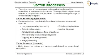Vector Operations - Pipeline and Vector Processing