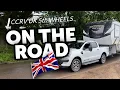 Driving a UK 5th Wheel with a Ford Wildtrak Then setting up a fifth wheel at a Suffolk campsite