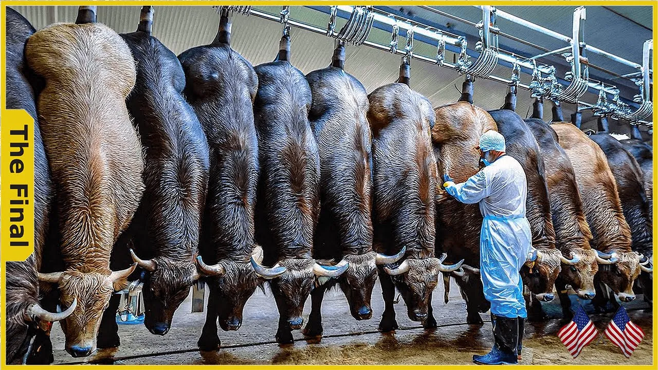 Outline Video Inside The Buffalo Farm: Secrets Of The Billion Dollar Buffalo Meat Industry - Farming Documentary