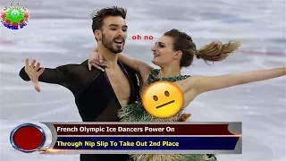 French Olympic Ice Dancers Power On Through Nip Slip To Take Out 2nd Place