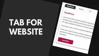 How To Create Tabs With HTML CSS and JavaScript Part II