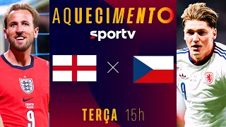 INGLATERRA X REPÚBLICA TCHECA | AQUECIMENTO AO VIVO | LIGA DAS NAÇÕES DA UEFA | #live | sportv