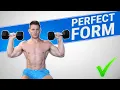 HOW TO Dumbbell Shoulder Press BIGGER SHOULDERS BIGGER BENCH PRESS PERFECT FORM