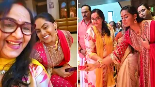 நடிகை ராதா வீட்டில் நடந்த பிரம்மாண்ட பூஜை💖மகள் கார்த்திகா, துளசி மற்றும் மகன் | கணபதி பாபா 