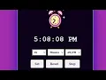 Alarm-Clock Project Using HTML CSS Vanilla Javascript