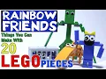 10 Rainbow Friends things you can make with 20 Lego pieces