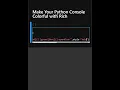 Make Your Python Console Colorful with Rich