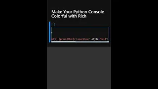 Make Your Python Console Colorful with Rich