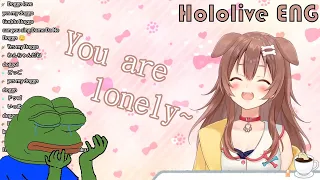  hololive english inugami korone the english master calling her viewers lonely