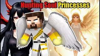 herobrine hunting soul princesses to pick the angels or evils minecraft animation