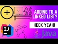 Creating an Add Method for a Linked List Implementation in Java Explanation Demo
