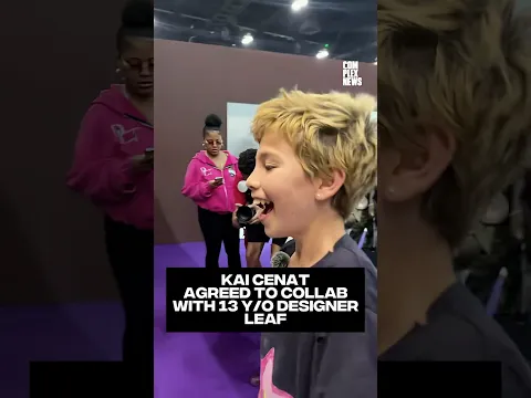 Kai Cenat agreed to collab with 13-year-old designer Leaf at ComplexCon  #kaicenat #design #vivet