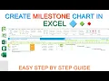 How to Create a Milestone Chart Timeline in Excel