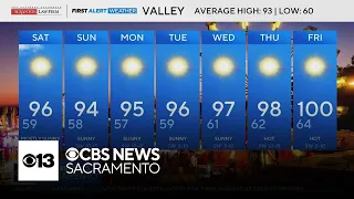 Friday evening Northern California weather forecast July 24 2026