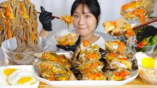 MUKBANG) 인생 간장게장 먹방 Korean raw marinated crabs asmr eating🦀