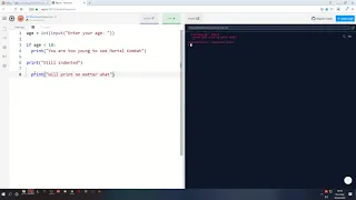 SDD Lesson 4 - Python Selection using IF statements