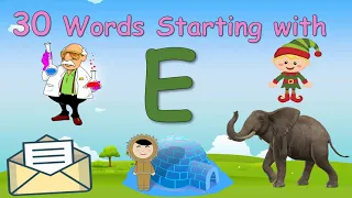 Download 30 Words Starting with Letter E ||  Letter E words || Words that starts with E MP3