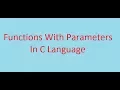 C Programming Course 28 With Parameters ARABIC
