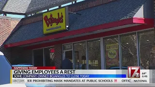 Some Bojangles giving employees a day off Monday
