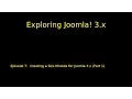 Episode 007 - Creating a Site Module for Joomla 3 x