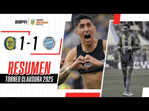Video Thumbnail: DI MARÍA VOLVIÓ CON GOL Y EL TOMBA LE AMARGÓ LA FIESTA EN EL FINAL | Central 1-1 G. Cruz | RESUMEN