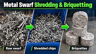 Small-Scale Metal Swarf Chips Shredding & Briquetting Line