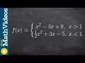 How to determine if a function is continuous and differentiable