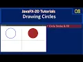 Drawing Circle Filled and Stroked Circles Java FX 2D Tutorials