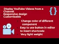 YouTube Channel Gallery WordPress Plugin Codecanyon Scripts and Snippets