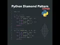 Python Diamond Pattern - HTPMR High