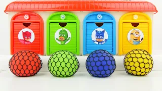 Oddly ASMR Garage | How I Made 6 Giant Slime Clay Balls Spider Man Doors Magic Garage Ful Sound ASMR