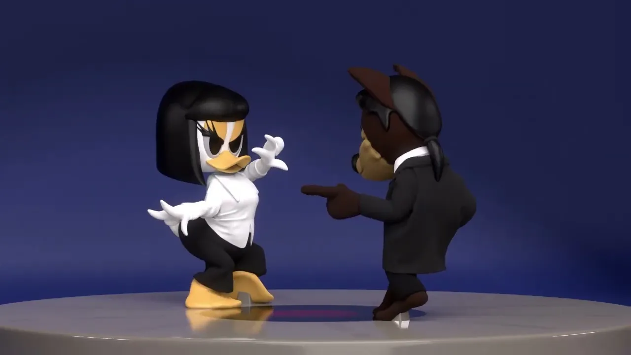 Twist Contest: Cartoon Pulp Fiction Dance Duo